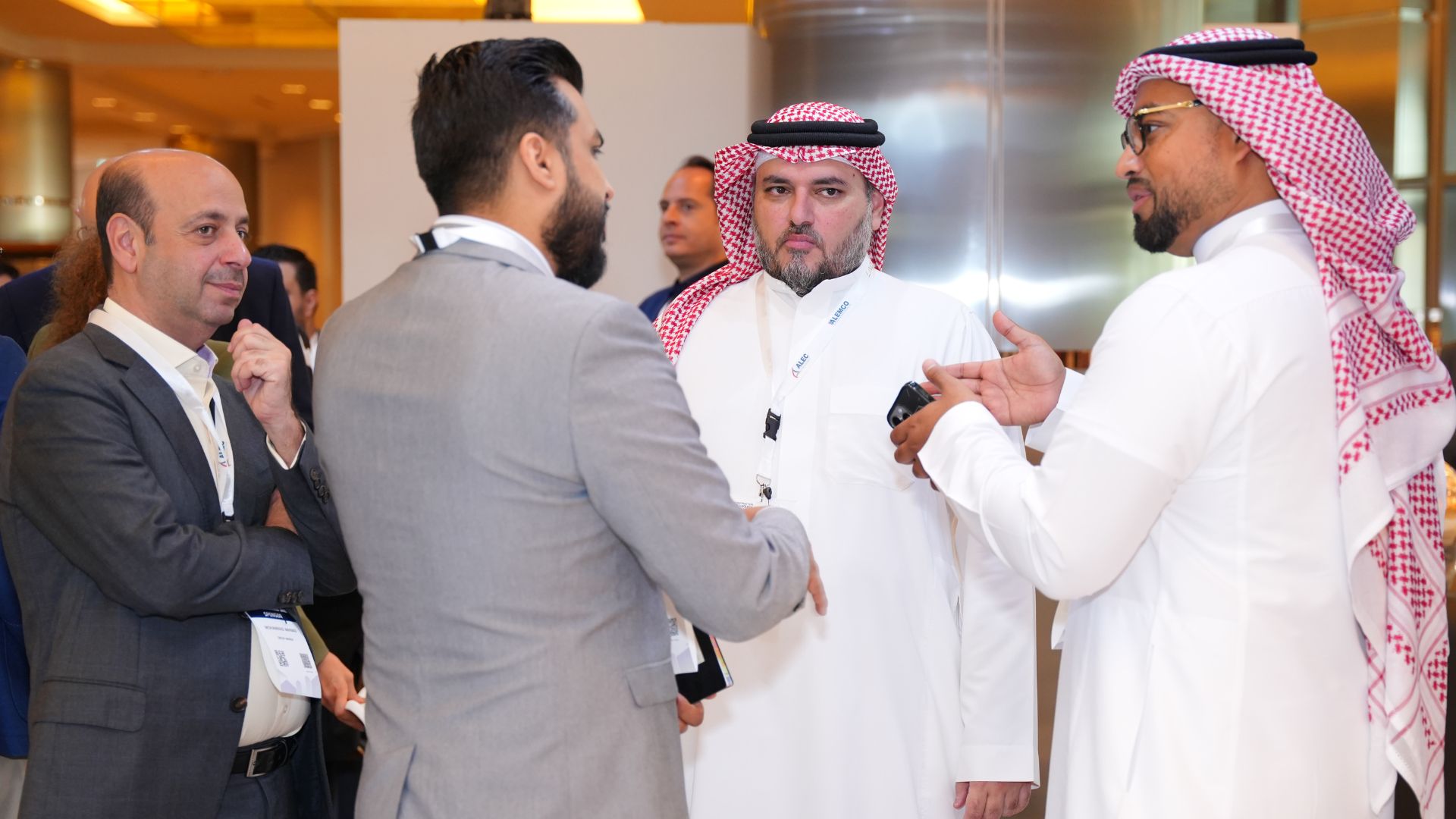 Attendees Discussing Construction Technology, Innovation, and Giga Project Opportunities at CTF KSA