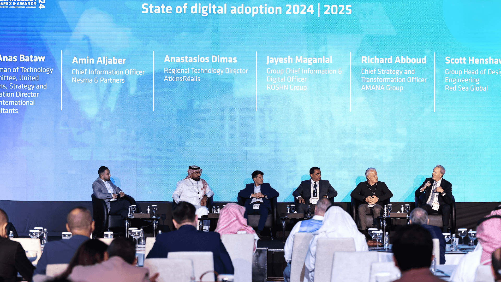 Speaker at a Conference Discussing Smart Cities and Data Management in Future Construction Technology