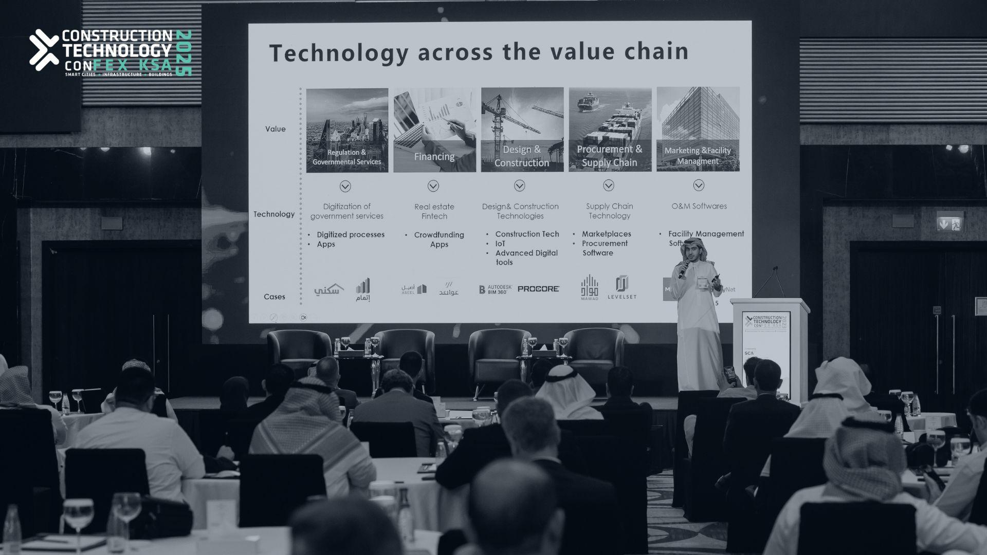 Speaker at the CTF KSA Conference Delivering a Presentation to an Attentive Audience